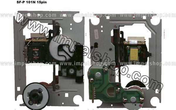 Laser / czytnik laserowy do odtwarzacza CD / DVD o symbolu : SF-P101N (15PIN) MECHANIZM SANYO , gwarancja 6 miesiecy