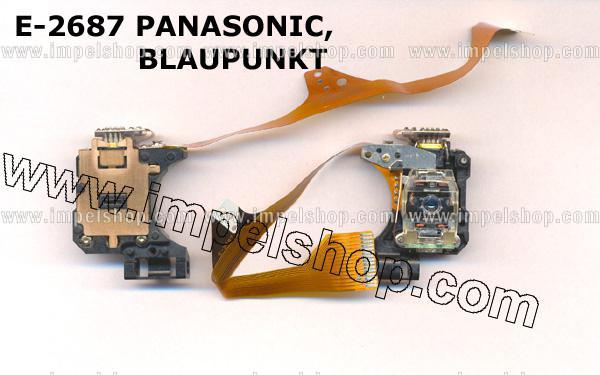Laser / czytnik laserowy do odtwarzacza CD / DVD o symbolu : E-2687 PANASONIC CAR AUDIO PLASTIC , gwarancja 6 miesiecy