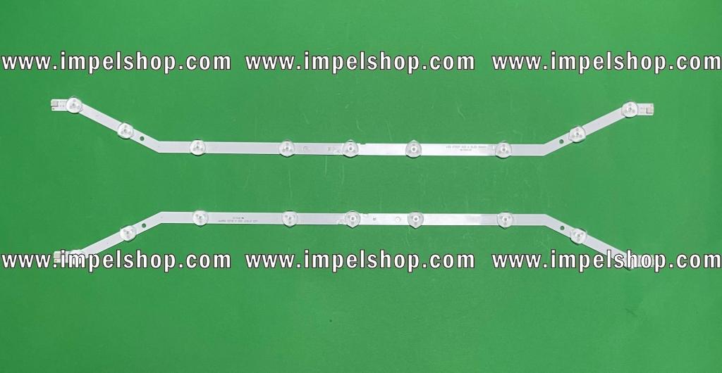 Zestaw listew LED do naprawy podświetlenia telewizora SAMSUNG 32" zestaw 2szt X D3GE-320SM0-R2 9LED , BN96-28762A , BN96-27468A