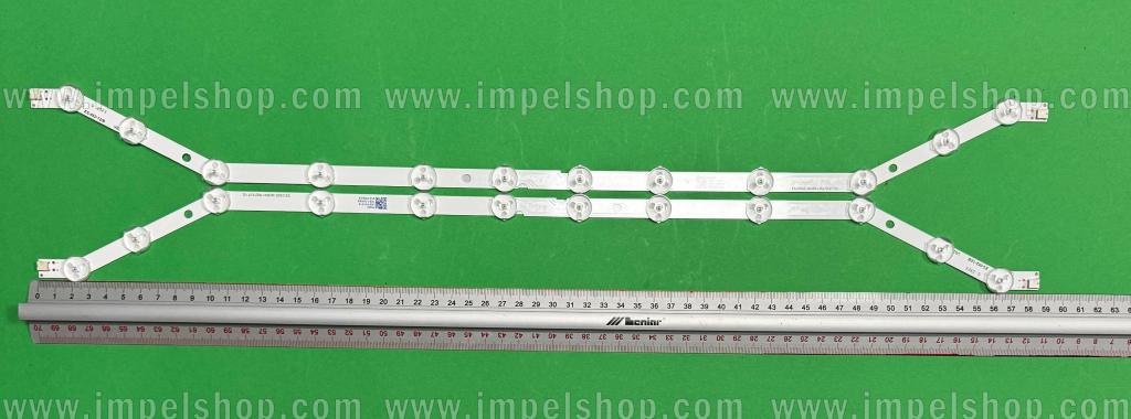 Zestaw listew LED do naprawy podświetlenia telewizora SAMSUNG 32" zestaw 2szt X D3GE-320SM1-R2 12LED , BN96-28763A , 585MM , 3V