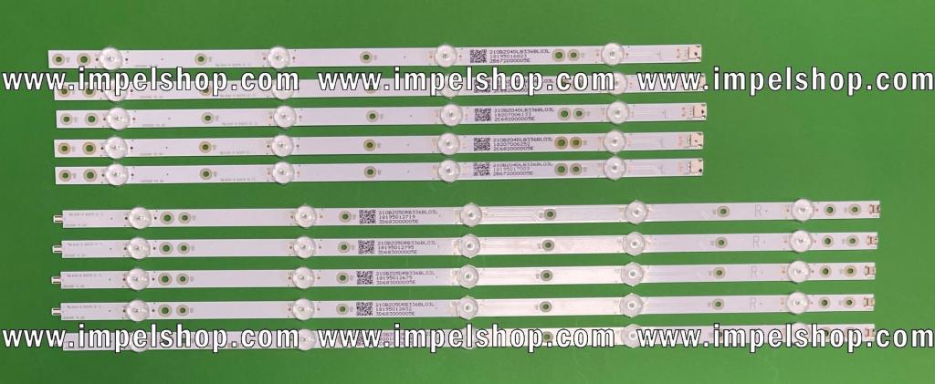 Zestaw listew LED do naprawy podświetlenia telewizora PHILIPS 50" zestaw 10szt , 5 szt X LB50082 V0_03 V1 / LB50086 V1_00 , 5 szt X LB50089 V0_00 V1 / LB50086 V0_00 , (45LED) , PHILIPS PART NUMBER : 996599001104 , 996598003999 , 996599001104 , 996599104227 , 705TLB50B33BDL01L , 705TLB50B33BDL02L , 750TBV500VUTVHN000 ,
