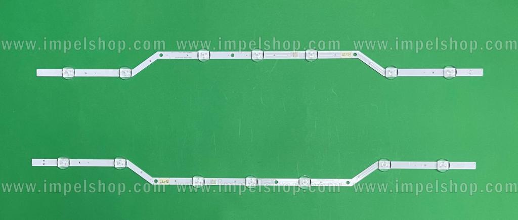 Zestaw listew LED do naprawy podświetlenia telewizora SAMSUNG 32" zestaw 2szt X V5DN-320SM1-R2 7LED 2015SVS32 , 620MM , LM41-00134A_LM41-00147A , LM41-00618A , BN96-36235A / BN96-36236A / BN96-43667A
