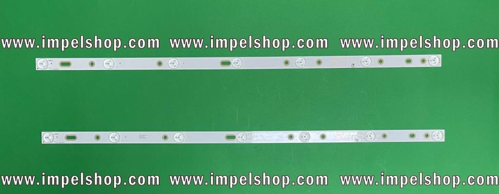 Zestaw listew LED do naprawy podświetlenia telewizora CHANGHONG / MANTA 32" zestaw 2szt X MS-L1225 V2 2017-01-03 , 7LED , zasilanie : 3V , DŁUGOŚĆ : 598MM