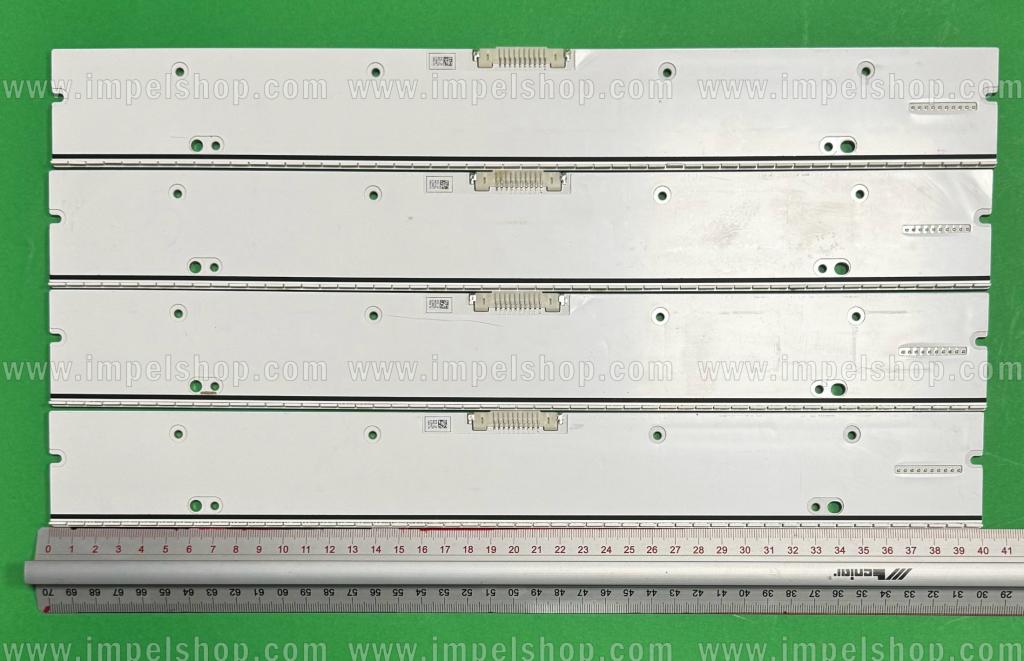 Zestaw listew LED do naprawy podświetlenia telewizora SAMSUNG 65"zestaw 4szt x VU90-650SM0-R2 , BN96-30666A / BN96-30667A , 52LED , 400MM