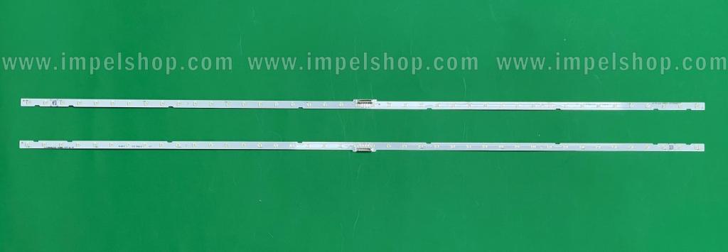 Zestaw listew LED do naprawy podświetlenia telewizora SAMSUNG 58" zestaw 2szt X AOT_58_NU7300_NU7100_2X28_3030C , BN96-46866A , JL.E580M2330-408BS-R7P-M-HF , 42LED , 630MM , 6V ,