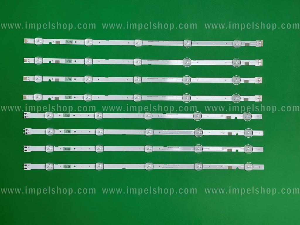 Zestaw listew LED do naprawy podświetlenia telewizora SAMSUNG 49" zestaw 8szt , 4szt X V8DN-490SMA-R1 , BN96-46572A & 4szt X V8DN-490SMB-R1 , BN96-46573A