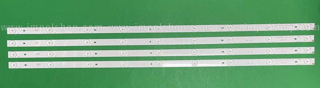 Zestaw listew LED do naprawy podświetlenia telewizora TCL / THOMSON 40" zestaw 4szt X RF-BS400E32-0901S-06 , 9LED , 3V ,