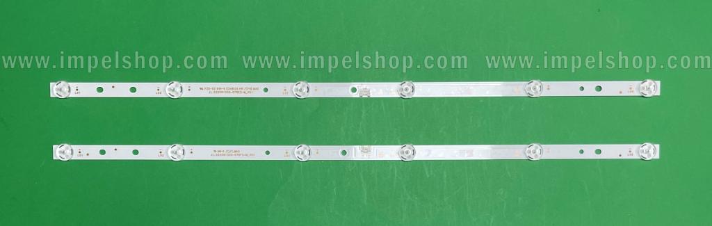 Zestaw listew LED do naprawy podświetlenia telewizora TCL 32" zestaw 2 sztuki X 1szt X JL.D32061330-078FS-M_V01 , 6LED, 550MM & 1szt X JL.D32061330-078ES-M_V01 6LED , 550MM , LB320T-JF4 32H