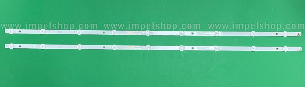 Zestaw listew LED do naprawy podświetlenia telewizora PANDA 43" zestaw 2szt X XMNJ43D09-ZC62AG-01 / 303XM430002 , 9LED , 3V , 835MM