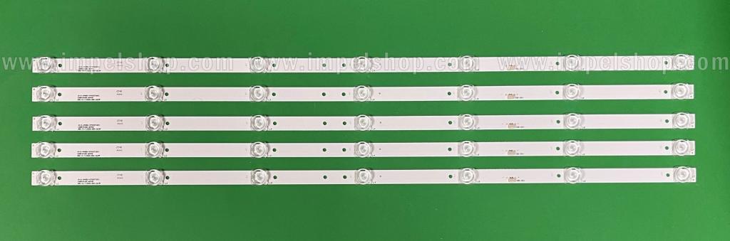 Zestaw listew LED do naprawy podświetlenia telewizora AIWA 40" zestaw 5szt X JS-D-JP40EU-071EC , 7LED , 3V , 695MM