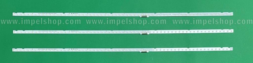 Zestaw listew LED do naprawy podświetlenia telewizora SAMSUNG 75" zestaw 3szt X 19Y_Q60_STC750A37_3030F_BLUE_60EA_REV5.0 , BN96-48257A , 60LED , 542MM
