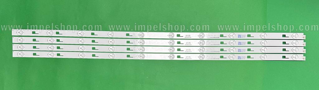 Zestaw listew LED do naprawy podświetlenia telewizora TOSHIBA 40" zestaw 4szt X IC-C-HWBC40D328 , 10LED , 808MM , 3V ,