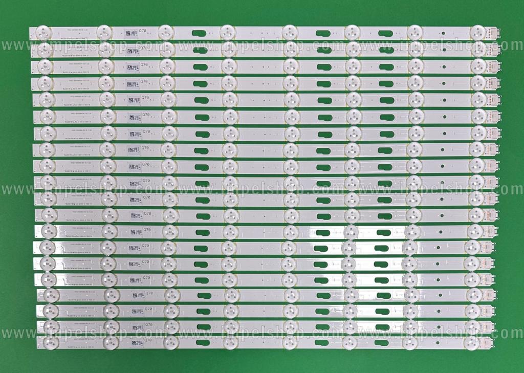 Zestaw listew LED do naprawy podświetlenia telewizora SAMSUNG 49" zestaw 20szt X BN96-50370A V0Q8-490SM0-R0 V9Q7-490SM0-R0 , 8LED , 3V , 500MM ,