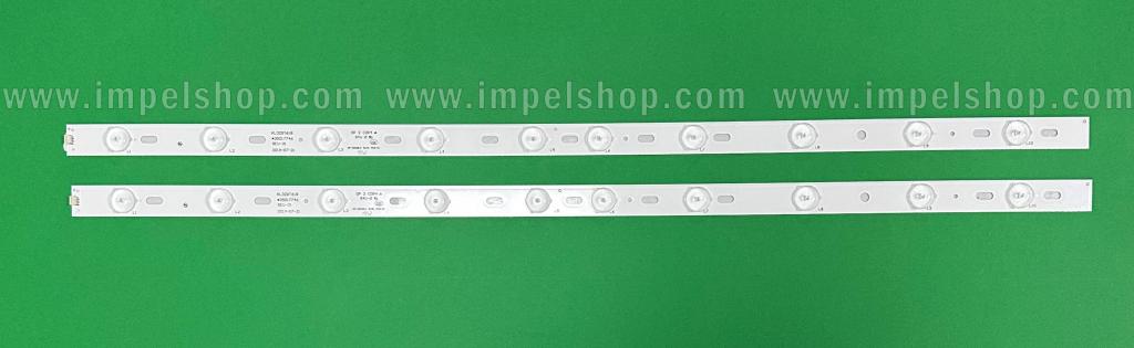 Zestaw listew LED do naprawy podświetlenia telewizora KONKA 32" zestaw 2szt X KL32GT618 35017727 KDL32MS618W , 10LED , 6V , 640MM ,