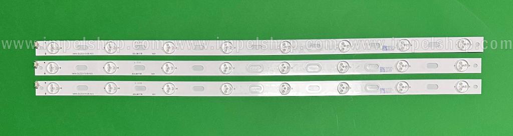 Zestaw listew LED do naprawy podświetlenia telewizora MANTA 32" zestaw 3szt x MKN-DLED315-08-A03 , 8LED , 600MM , 3V ,