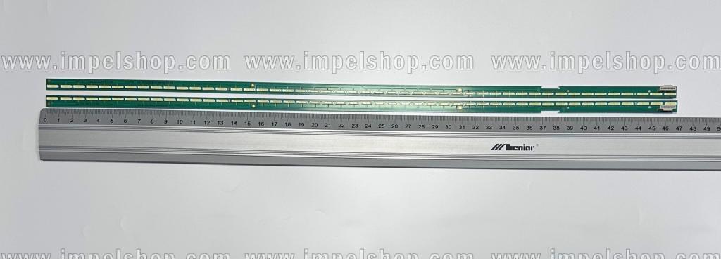 Zestaw listew LED do naprawy podświetlenia telewizora LG 43" krawędziowa zestaw 2 szt , 43" V15 ART3 UD REV1.1 R-TYPE X 1szt 48LED , DŁUGOŚĆ 469MM & 43" V15 ART3 UD REV1.1 L-TYPE X 1szt , 48LED , DŁUGOŚĆ 469MM