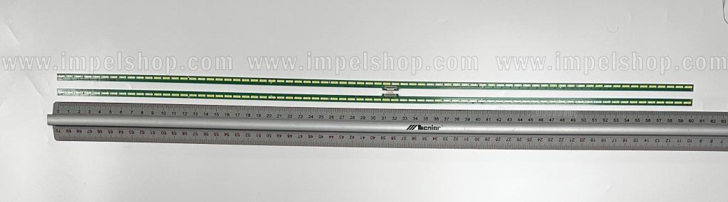 Zestaw listew LED do naprawy podświetlenia telewizora LG / PHILIPS 55" zestaw 2 sztuki LG 55" V15.5 SNL UD REV0.1 R-Type / L-Type , 1szt x 6916L-2269A & 1szt x 6916L-2270A , 6922L-0180A , 6922L-0174A , 72LED , 603MM , 3V ,