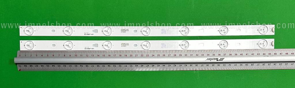 Zestaw listew LED do naprawy podświetlenia telewizora KRUGER & MATZ 24" zestaw 2szt x LED236D7-01(B) LED236D7-01 PN:30323607206 , 7LED , 458MM , 3V ,