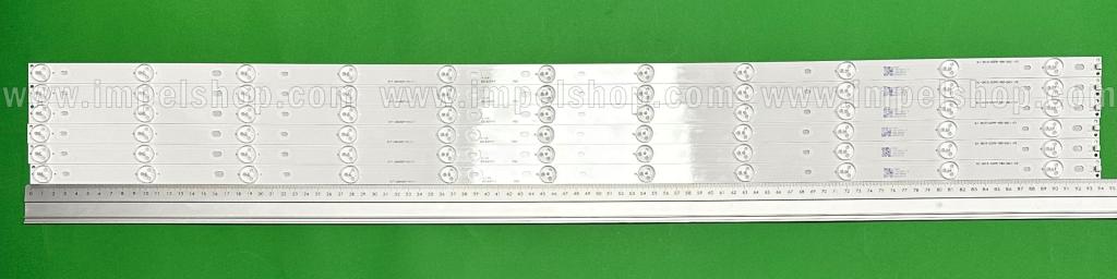 Zestaw listew LED do naprawy podświetlenia telewizora PHILIPS 48" zestaw 6szt x EVTLBM480P1101-T-1 GJ-2K15-D2P5-480-D611-V3 705TLB4843535J03D , 11led , 941mm , 3V , PHILIPS PART NUMBER : 996599001080 ,