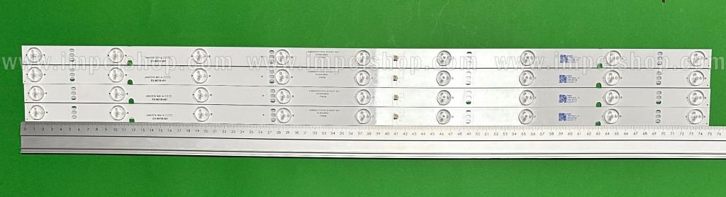 Zestaw listew LED do naprawy podświetlenia telewizora SKYWORTH / KRUGER&MATZ 39" zestaw 4szt x KJ385D09-ZC21FG-02 , 303KJ385031 , 9LED , 750MM , 3V ,