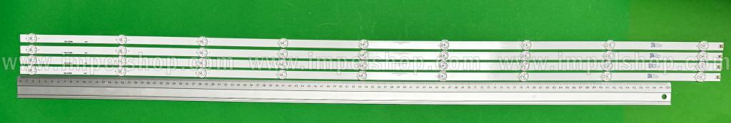 Zestaw listew LED do naprawy podświetlenia telewizora SHARP 55" zestaw 4szt X CRH- P55KQ3030040983N-REV1.1 , 9LED, 1078MM, 3V ,