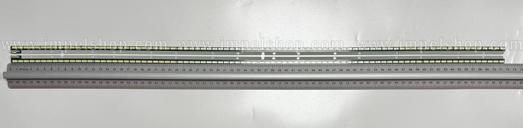 Zestaw listew LED do naprawy podświetlenia telewizora LG 65" zestaw 2szt , 1szt X 65" V14 ART3 TV REV0.5 1 L-Type 6920L-0001C 6916-1747A & 1szt X 65" V14 ART3 TV REV0.5 1 R-Type 6920L-0001C 6916-1748A , 6922L-0086A , 84LED , 715MM , 6V ,