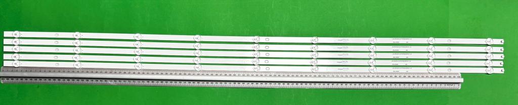 Zestaw listew LED do naprawy podświetlenia telewizora PHILIPS 55" zestaw 5szt X LB-GM3030-GJPHP555X9PS31-JS 210BZ09D0B334BM04X 45T2T45GCG9N 55PS71 , 9LED , 1100MM , 3V ,