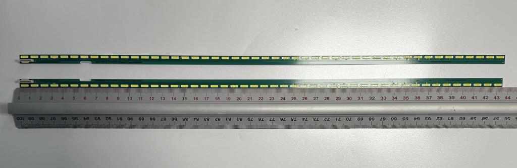 Zestaw listew LED do naprawy podświetlenia telewizora LG 40" zestaw 2szt , 1szt x 40'' V15 UF6700 UD Rev03 9 L-Type & 1szt x 40'' V15 UF6700 UD Rev03 9 R-Type , EAV62952201 , MAK63207101 , 48LED , 435MM , 3V ,