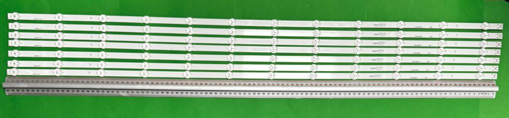 Zestaw listew LED do naprawy podświetlenia telewizora PHILIPS 50" zestaw 7szt X LB50106 V0_00 LB5010G V0_00 , 12LED , 1010MM , 3V ,
