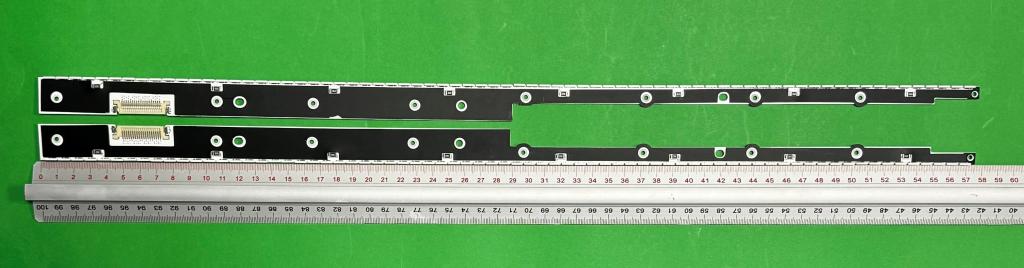 Zestaw listew LED do naprawy podświetlenia telewizora SAMSUNG 46" zestaw 2szt , 1szt X J6L4-460SMA-R3 & 1szt X J6L4-460SMB-R3 , BN96-16619A & BN96-16620A , SLED_MCPCB_LED5030_22MM_WIDTH_46_LEFT & SLED_MCPCB_LED5030_22MM_WIDTH_46_RIGHT , 98LED , 577MM , 3V ,