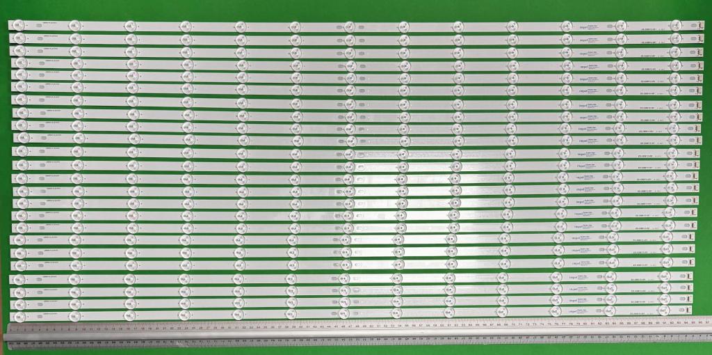 Zestaw listew LED do naprawy podświetlenia telewizora SONY 85" zestaw 24szt x LB85004 V0_00 81075 E349376 , 13LED , 952MM , 3V ,