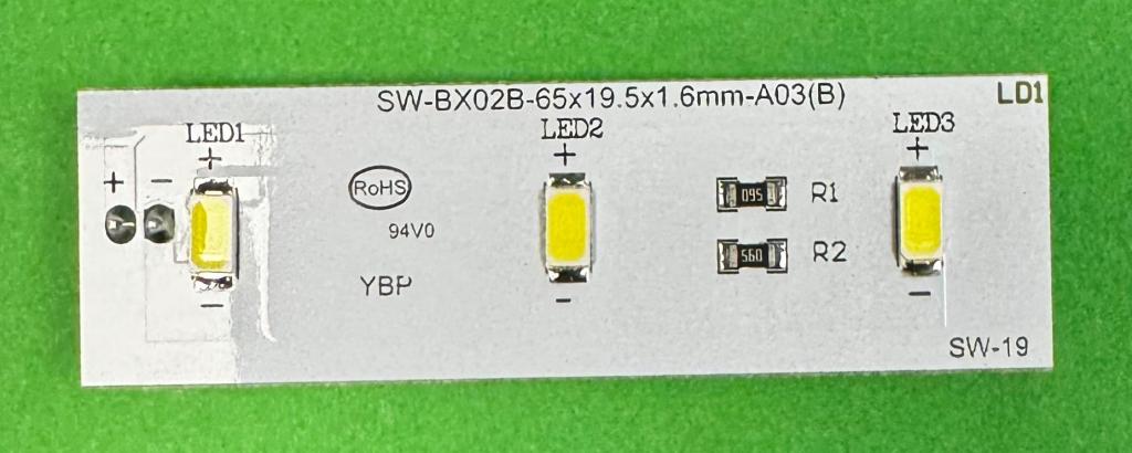 Listwa led do oświetlenia lodówki CANDY HOOVER ELECTROLUX SW-BX02B , 65MM X 19.5MM ,