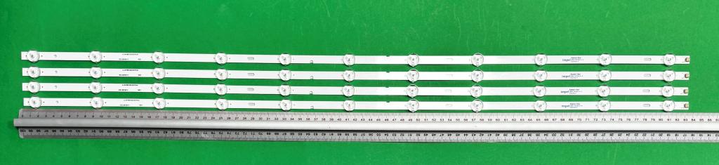 Zestaw listew LED do naprawy podświetlenia telewizora MANTA 42" zestaw 4 szt X JL.D416B1235-031FS-M , 11LED , 836MM , 3V ,