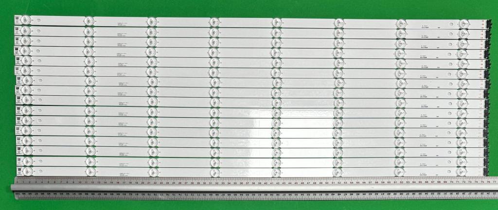 Zestaw listew LED do naprawy podświetlenia telewizora SONY 75" zestaw 16szt X SN75D2285 16X8(D) , 8LED , 760MM , 12V