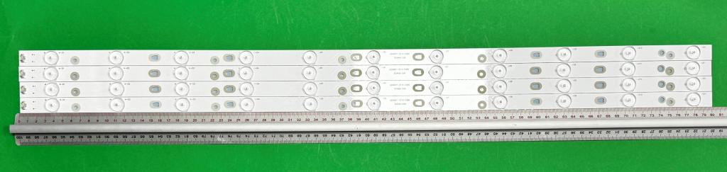 Zestaw listew LED do naprawy podświetlenia telewizora JVC 40" zestaw 4szt X LED40D11-ZC14-03(B) PN:30340011206 2014.02.19 , 11LED , 800MM , 3V ,
