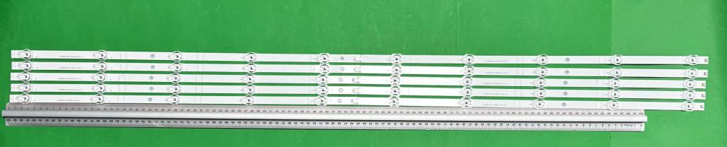 Zestaw listew LED do naprawy podświetlenia telewizora HISENSE 58" zestaw 5szt x JL.D580A1330-003AS-M_V01 JL.D580A1330-365AS-M_V02 CRH-BK58S13030T051087D-REV1.2 , 10LED , 1100MM , 3V ,