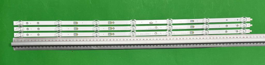 Zestaw listew LED do naprawy podświetlenia telewizora KRUGER&MATZ / HAIER 39" / 40" zestaw 3szt , 2szt x LED39D07A-ZC26AG-01 & 1szt X LED39D07B-ZC26AG-01 , 7LED , 705MM , 3V ,