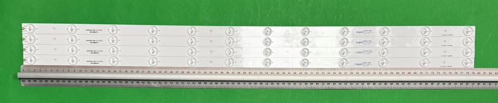 Zestaw listew LED do naprawy podświetlenia telewizora KONKA 43" zestaw 4szt x HYSL-D E479275 MS-L0974 V1 2015-11-17 , 12LED , 792MM ,