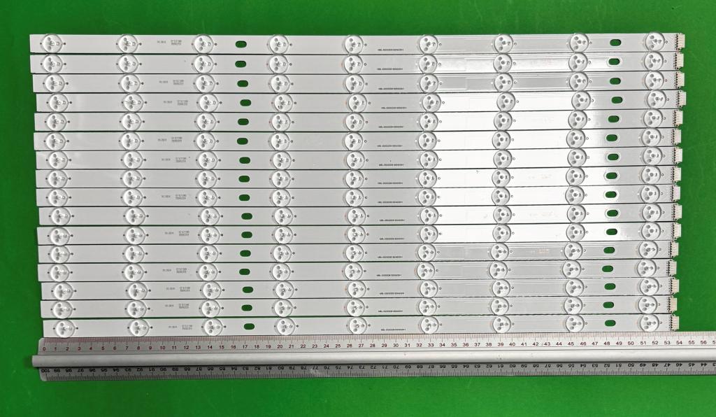 Zestaw listew LED do naprawy podświetlenia telewizora SONY 55" zestaw 16szt X MBL-55030D818SN0 MBL-55030D8181SN1 LB5500T V0_05 , 9LED , 539MM , 9V ,