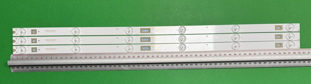Zestaw listew LED do naprawy podświetlenia telewizora SKYWORTH 32" zestaw 3szt x MX32D06-ZC21FG-05 2020-10-10 6S1P , 6LED , 595MM , 3V ,