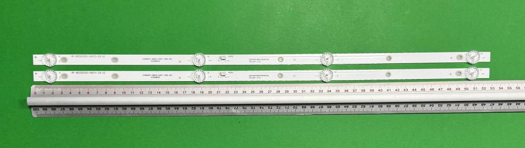 Zestaw listew LED do naprawy podświetlenia telewizora CHIQ 32" zestaw 2szt x RF-BS320S30-0401S-29 A2 , 4LED , 530MM , 6V ,