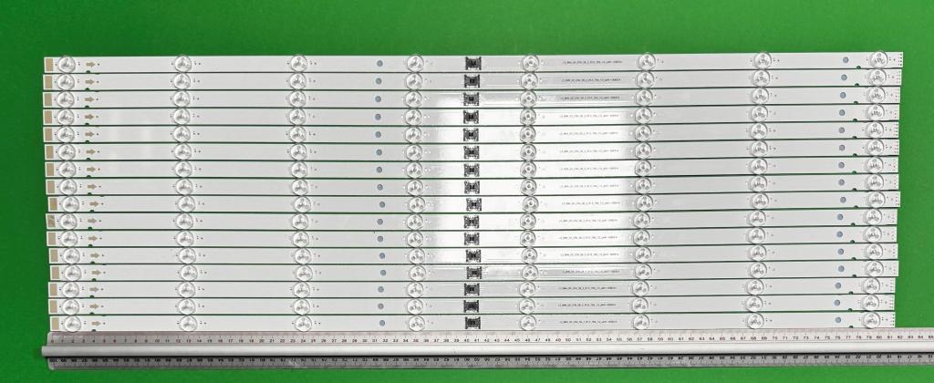 Zestaw listew LED do naprawy podświetlenia telewizora SONY 75" zestaw 16szt x L3_BNN_G5_CFM_S8_2_R1.0 LM41-00831A , 8LED , 818MM , 3V ,
