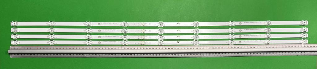 Zestaw listew LED do naprawy podświetlenia telewizora XIAOMI 50" zestaw 4szt x LB-GM3030-GJ0D22504X9ZB49-1-S JL.D50091330-140ES-M_V01 , 9LED , 930MM , 3V ,