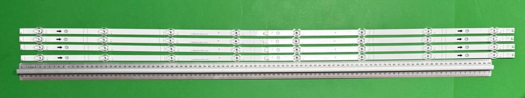 Zestaw listew LED do naprawy podświetlenia telewizora HISENSE 55" zestaw 4szt x JL.D55081330-003FS-M_V03 JL.D55081330-003NS , 8LED , 1056MM , 3V ,
