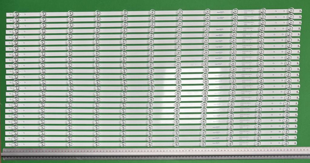 Zestaw listew LED do naprawy podświetlenia telewizora PHILIPS 86" zestaw 24szt X LB-GM3030-GJPHP8611X24PS02-1-S , 11LED , 906MM , 3V ,