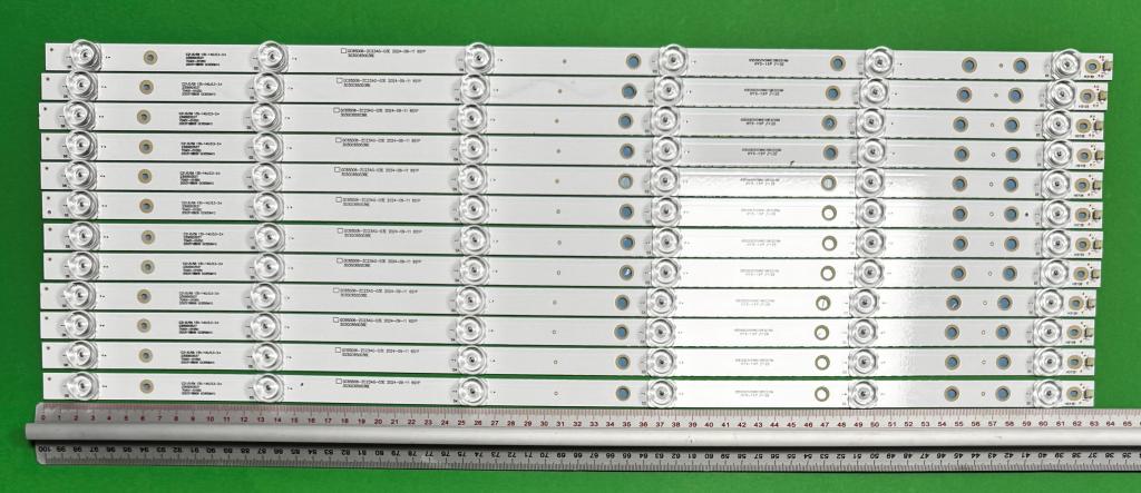 Zestaw listew LED do naprawy podświetlenia telewizora VIZIO / HISENSE 65" zestaw 12szt x JL.D65061330-324AS-M_V02 GC65D06-ZC23AG-03E 303GC650036E CRH-F65JL6GV , 6LED , 632MM , 6V ,