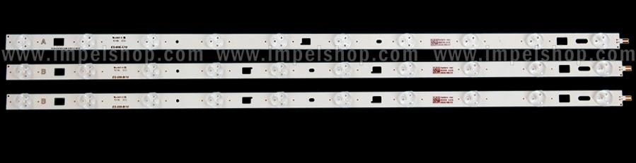 Zestaw listew LED do naprawy podświetlenia telewizora SONY 32" zestaw 3szt , 2szt X A:SAMSUNG 2014SONY 32FHD A 3228 10 REV1.0 140109 & 1szt X B:SAMSUNG 2014SONY 32FHD B 3228 10 REV1.0 140109 ,