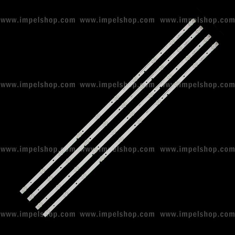 Zestaw listew LED do naprawy podświetlenia telewizora HISENSE 49" zestaw 4szt X Hisense_49_HD490DU-E31_4X10_1313FCA_V0 2015_11_21 Hisense_49_HD490DF-B71_4X10_3030C_V0_2015_08_26