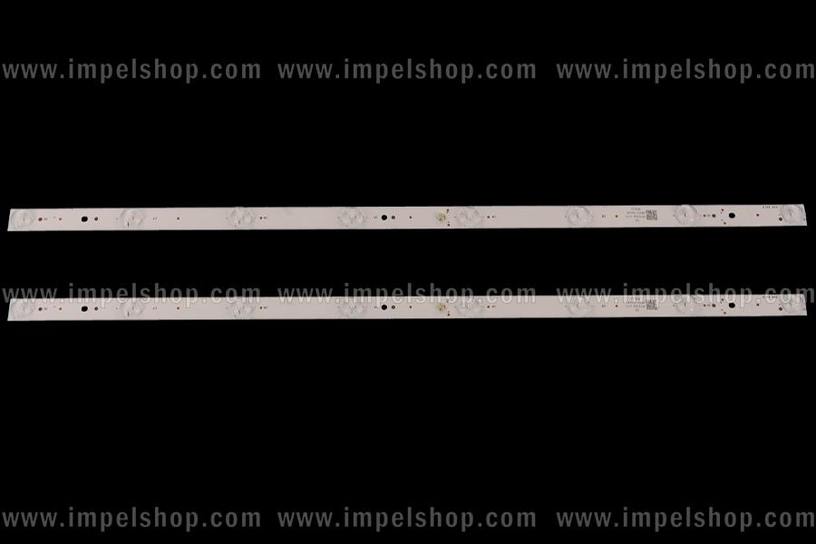 Zestaw listew LED do naprawy podświetlenia telewizora HAIER 40" zestaw 1szt X PFH-BQ-3-F5 8LED 3V606 J4ALQ ,