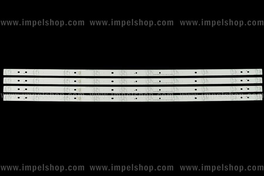 Zestaw listew LED do naprawy podświetlenia telewizora JVC 40" zestaw 4szt X DS40M53-DS01-V03 DSBJ-WG 5010N3-DS40M5300-01 NF-S-L(08H-132)170503D ,